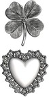 Sizzix 3-d Impresslits Lucky Love By Tim Holtz Four Leaf Clover 665227