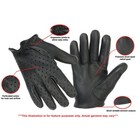 Men Motorcycle Gloves Genuine Leather Warm Winter Cold Weather Full Finger Glove