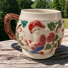 Vintage Garden Gnome Elf Mug Cup Signed 1978 Hand Made Painted Ceramic Mold 