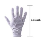 10pairs White Cotton Gloves Large Size For Art Handling Crafting Coin Jewelry   