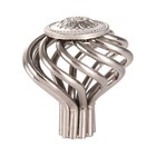 25 Pcs Bird Cage Birdcage Flower Kitchen Cabinet Knobs Nickel 35mm 1 3 8 895sn