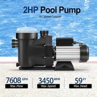 Hayward 2-speed 2hp Swimming Pool Pump In above Ground W  Motor Strainer Basket