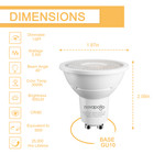 Gu10 Led Bulbs Dimmable 3000k Warm White Track Lighting 50w Equivalent 6 10 Pack