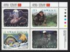 Kraken   Werewolf   Ogopogo   Sasquatch   Canada 1990  1292a Mnh Ur Pb