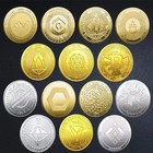 Bitcoin Btc Gold Silver Plated Coin Crypto Dogecoin Ethereum Physical