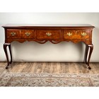 Vintage Solid Cherry Queen Anne Style Sideboard By Henredon
