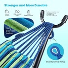 Double Hammock With Steel Stand  Adjustable Height  450lbs Capacity