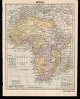 1917 Antique Map Of Africa Atlas Map Gallery Wall Decor  Smap 2793