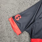 Twinsix Men Cycling Jersey Short Sleeve Black Red Stripe Size Xlarge