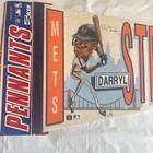 Vintage Darryl Strawberry  18 New York Mets Mlb Baseball Full Size Pennant