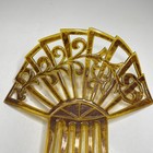 Vintage Large Ornate Hair Comb Faux Tortoise Shell  6 5 x 6 25  Mantilla Glows