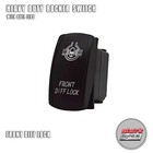 Front Diff Lock - - Switch Dual Light -  Laser Etched Led Front Diff Lock Blue
