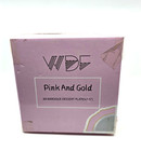 Wdf Pink And Gold Baroque Dessert Plates 7 5    60 Pack Open Box