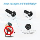 Yalok Anti Theft License Plate Screws Kits- Rustproof Stainless Steel Car Tag Pl