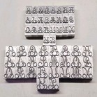 Howard  Hot Foil Stamping Die Type   Set Of  Elegant 48   72 Point Letters - B3