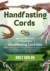 Handfasting Cord  Celtic Wedding Rope  6ft With Gold Ends