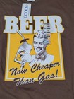 Goody s Beer Cheaper Than Gas Tshirt Men s 2xl Brown Vintage Y2k Ds W tags