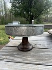 Rustic Farmhouse Galvanized Metal Wood Cake Pastry Dessert Stand 6   t 9   w Display