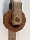 1 Vintage Butcher Meat Hook Roller Trolley Hanger Stainless Steel Hook 18   Long