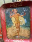 Vintage 1937 Coca Cola Tray Sign Coke 7up Pepsi Orange Crush Dr Pepper Patina  