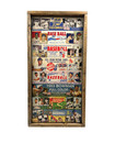 1948 - 1955 Bowman Baseball Card Wooden Advertising Trade Sign 24x48