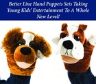 Animal Hand Puppets Soft Plush 12 5in Movable Mouth Storytelling Preschool Adult