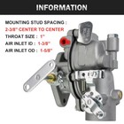    carburetor For Lincoln Sa-200 Sa-250 Welder 200 Amp Repalce Zenith 13713b   