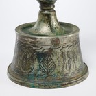 Antique Islamic Candlestick Engraved 12 h Rare