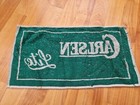 Rare Vintage Carlsen Lite Pub Bar Beer Towel Breweriana