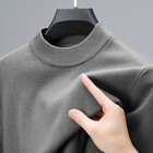 Men s Cashmere Sweater Mock Neck Sweaters Knit Pullover For Male Men Knitwear Sz