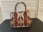 Wrangler Southwestern Aztec Print Canvas Tote crossbody Bag