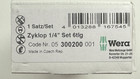 Wera 300200 8100 Sa Kc Zyklop Metric 1 4  Drive Socket 6 Piece Set New