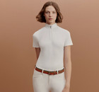 Hermes  jump  Equestrian Competition Short Sleeve Polo Show Shirt - Women s S