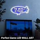 The World Is Yours Neon Sign  Scarface Blimp Led Light Up Sign Men Cave Home Bar