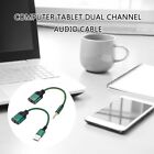Portable Usb Adapter With Headphone Microphone Port External Sound Card