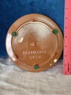Vintage Frankoma Rooster Chicken Trivet Brown Pottery Cream Glaze 94tr