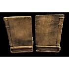 Vintage Gold Gilt Bookends   Faux Antique Book Stack Book Ends