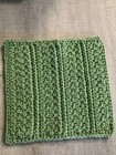 Handmade Set Of 3 Crochet Cotton Dish Cloths Or Wash Cloths 8x8 Inches  new 