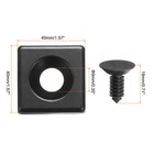 4pcs 4040 Eu Standard T-slot 9mm Dia Aluminum Extrusion End Cap 40x40mm Black