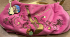 Hannah Montana Miley Cyrus Purse Pink Velour Pins Guitar Disney Vintage Rare