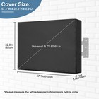 Waterproof Outdoor Tv Cover 60-65 Inch Weatherproof Outside Television Protector