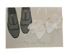 Papyrus Congratulations Wedding Card Bride And Groom Embellished Shoes 