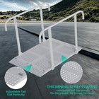 Adjustable Wheelchair Ramp With Handrails  800 Lbs Capacity