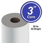 Alliance Paper Rolls  Bond Engineering  30   x500   x3     92 Bright  20lb  2 Rls ctn
