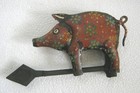 Antique Old Pig Weather Vane   Embossed Weathervane