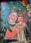 Mexican Retablo  Oil On Tin  Christian Painting  Framed Christian Art  Santos