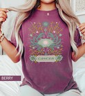 Cancer Star Sign Vintage Retro Zodiac Comfort Tee