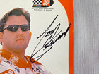 Tony Stewart Signed 2001 Hero Card 8x10 Jgr Chevrolet Nascar