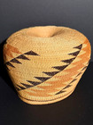 Exceptional N  California Hupa Basket  Twined  Half Twist Overlay  Excellent 