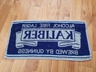 Rare Vintage Kaliber Alcohol Free Guinness Pub Bar Beer Towel Breweriana